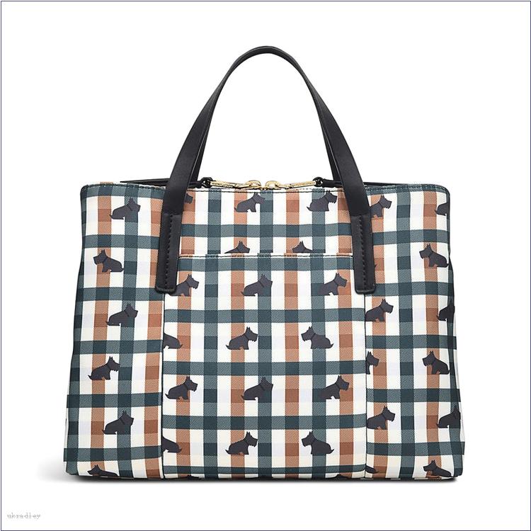  BAGRadleyUK Finsbury Park - Checked Dog, Medium Zip-Top Multiway