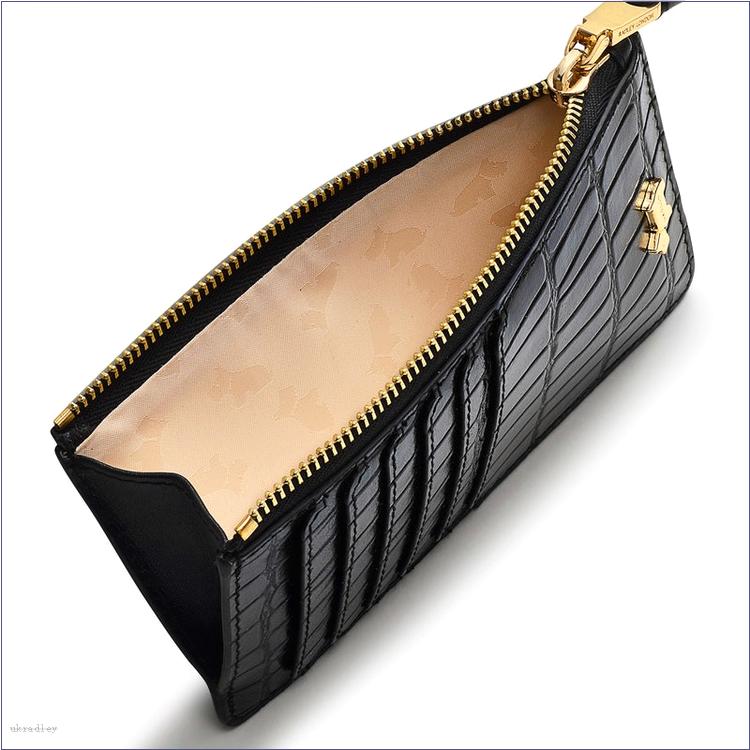  BAGRadleyUK Liverpool Street - Faux Croc, Medium Ziptop Coin Purse