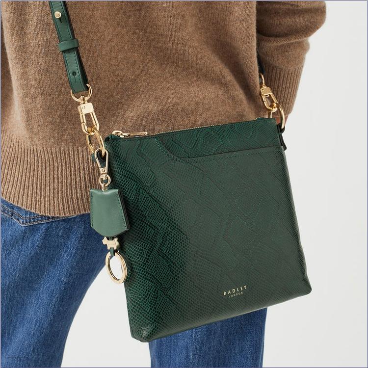  BAGRadleyUK Pockets 2.0 - Faux Snake, Small Zip-Top Cross Body